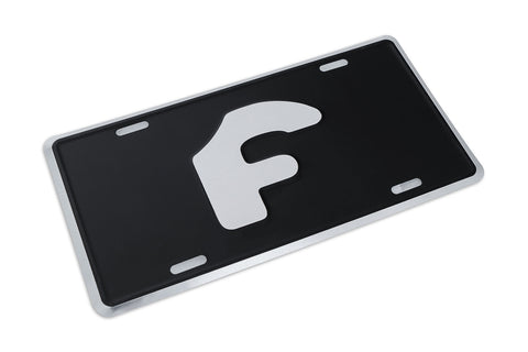F Logo License Plate